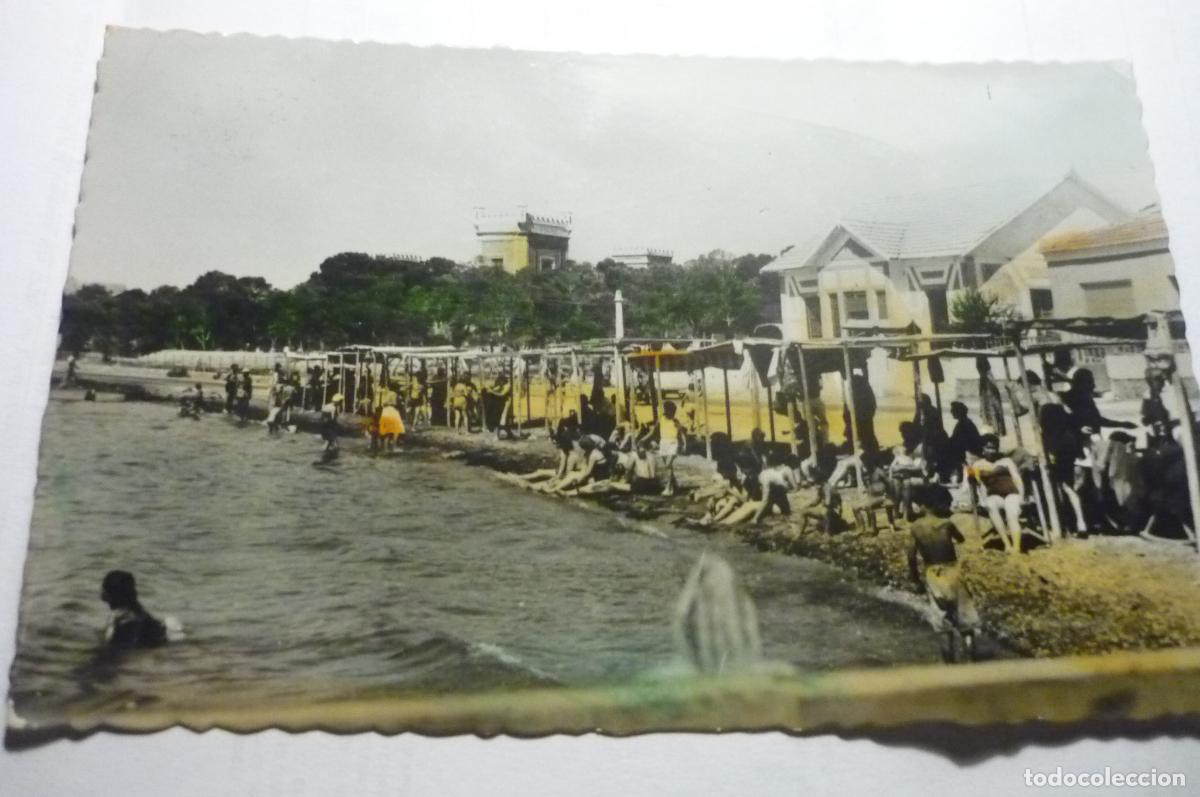 Postales: postal s pedro pinatar playa mar menor coloreada circulada