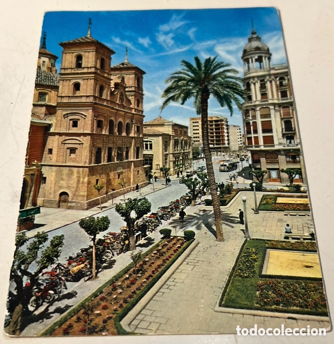 Postales: Postal. Plaza de Santi Domingo. Murcia. A&ntilde;os 60.