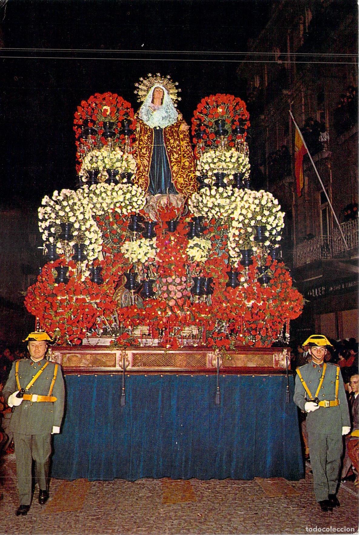 Postales: Postal Cartagena Semana Santa Virgen Dolorosa Californios Mi&eacute;rcoles Santo