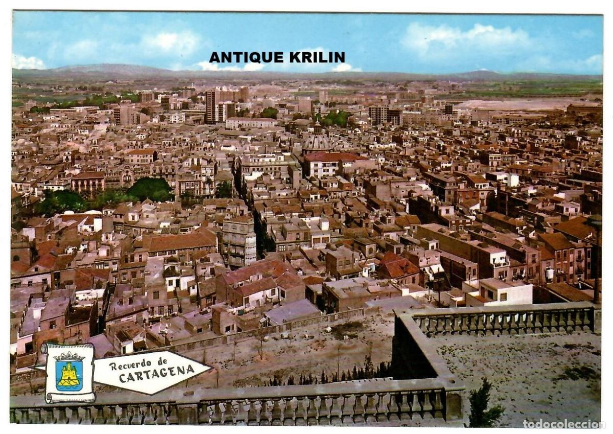 Postales: CARTAGENA N&ordm; 11010 VISTA PARCIAL / EDICIONES PERGAMINO / SIN FRANQUEAR PERO ESCRITA DORSO