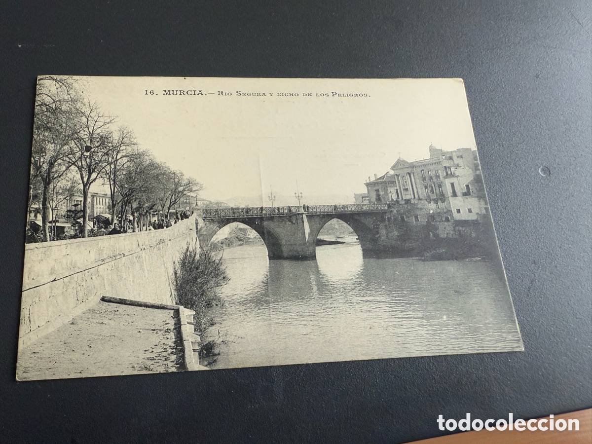 Postales: Postal. 14 MURCIA. R&iacute;o Segura y nicho de los Peligros