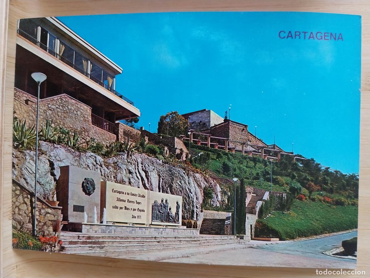 Postales: CARTAGENA MONUMENTO Y PARQUE ALFONSO TORRES ED ARRIBAS 62 SC ORIGINAL