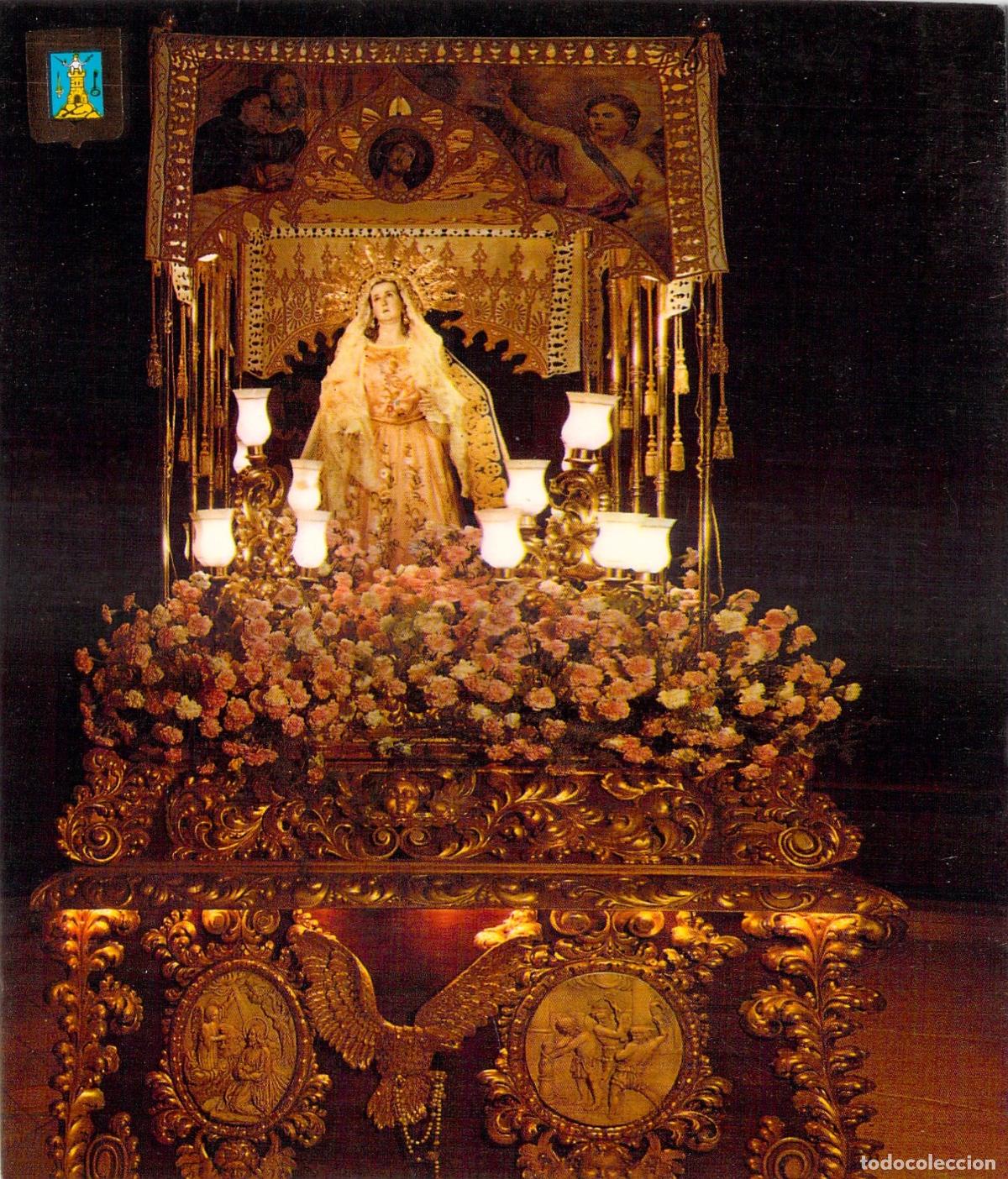 Postales: Postal Lorca Murcia, Trono e Imagen de la Amargura, Paso Blanco
