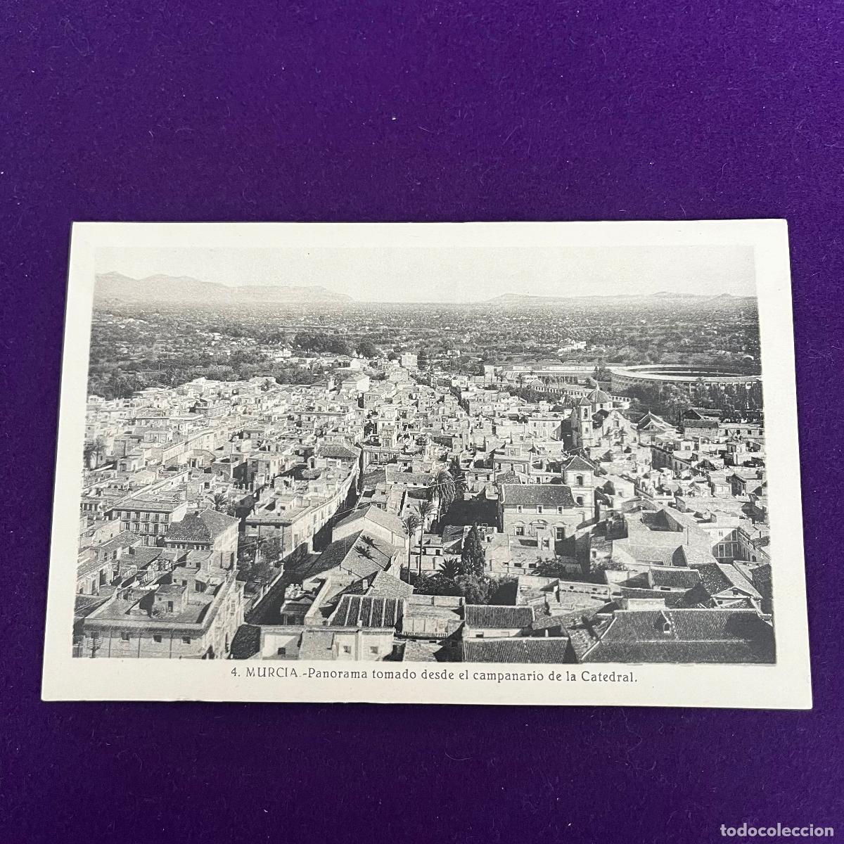 Postales: POSTAL DE MURCIA. PANORAMA TOMADO DESDE EL CAMPANARIO DE LA CATEDRAL.