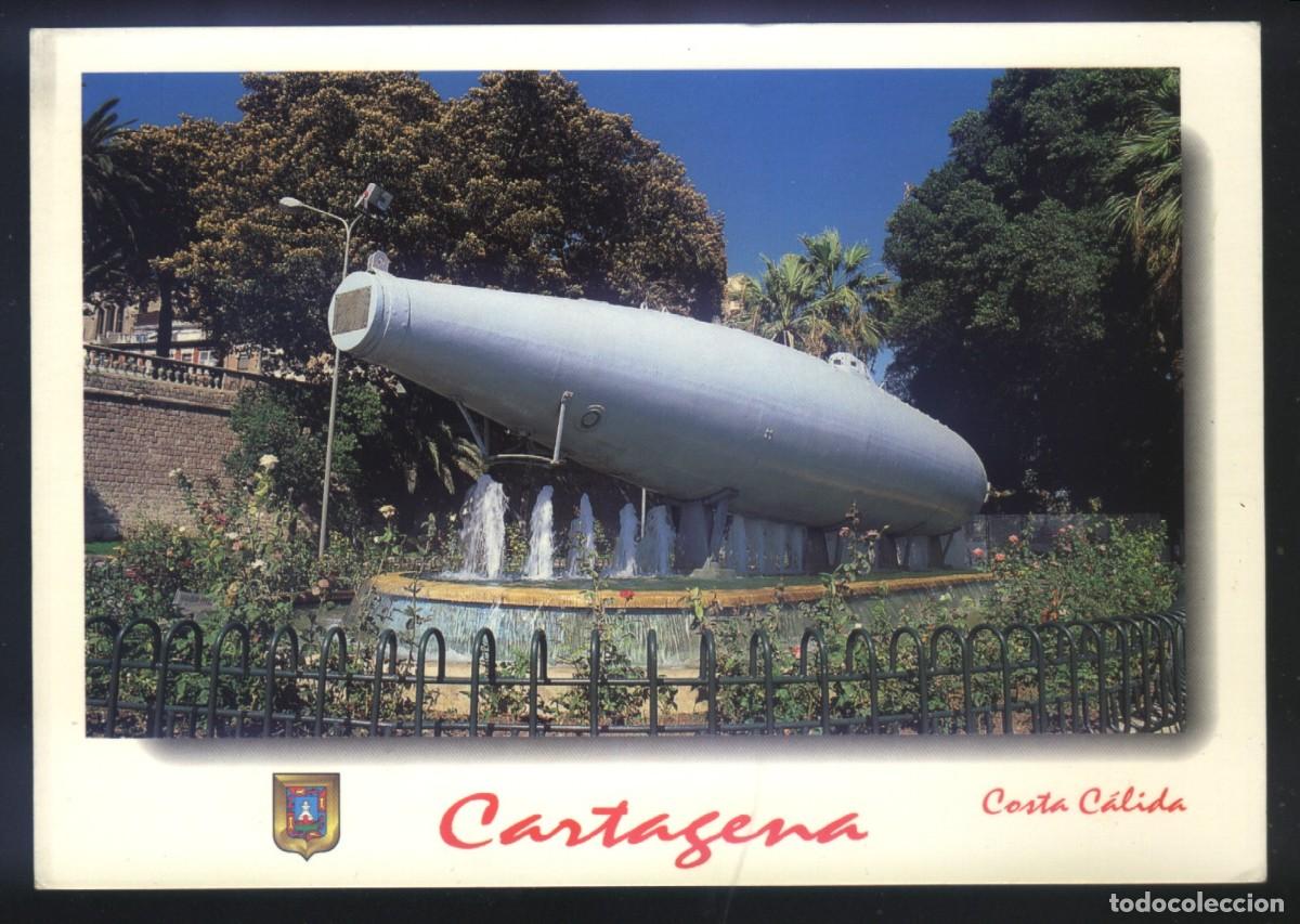 Postales: MU-1037- MURCIA. CARTAGENA. COSTA C&Aacute;LIDA. SUBMARINO PERAL.