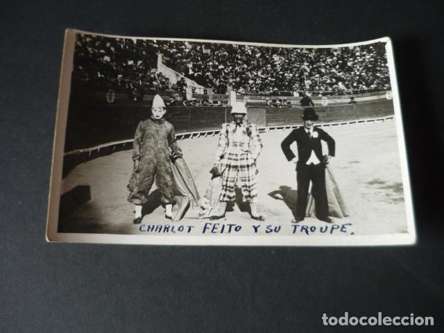 Postales: CARTAGENA MURCIA PLAZA DE TOROS CHARLOTADA COMPA&Ntilde;IA DE JUAN FEITO POSTAL FOTOGRAFICA CAIRO FOTOGRAFO