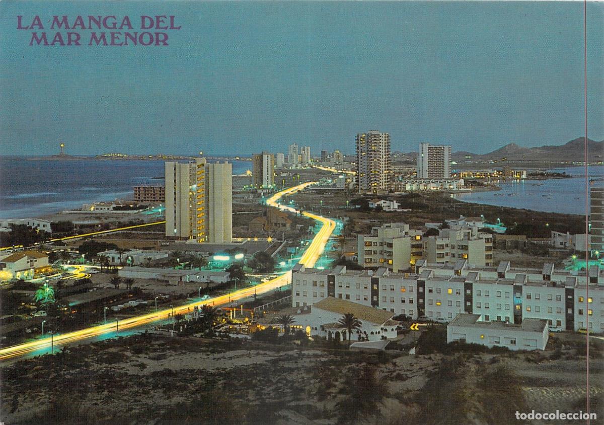 Postales: Postal de La Manga del Mar Menor, Murcia - Vista Nocturna