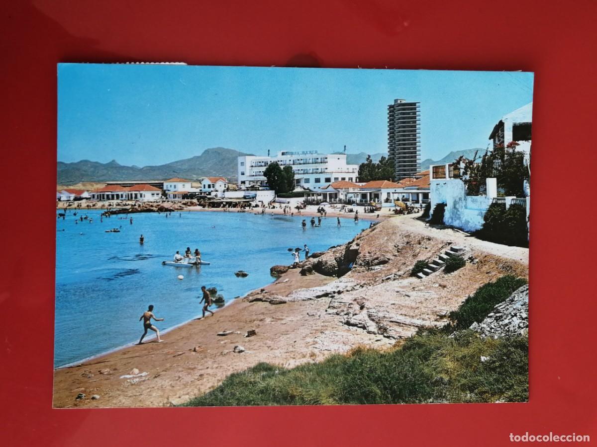 Postales: POSTAL 18507 MAT.1978-ARRIBAS 2010 PUERTO DE MAZARRON MURCIA PLAYA HOTEL BAHIA