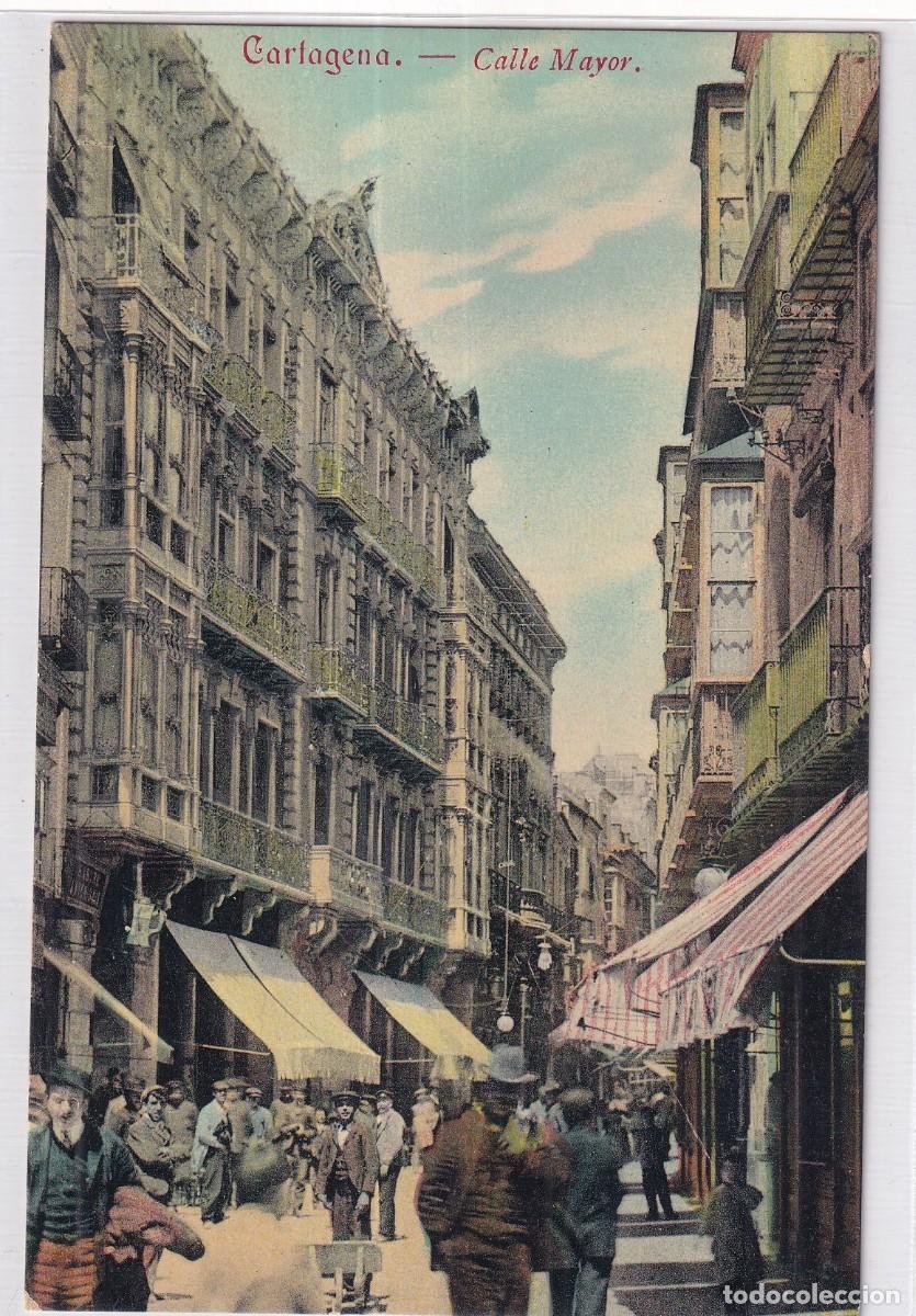 Postales: Cartagena. Calle Mayor. Colecci&oacute;n Viuda de B Lassere . Sin circular