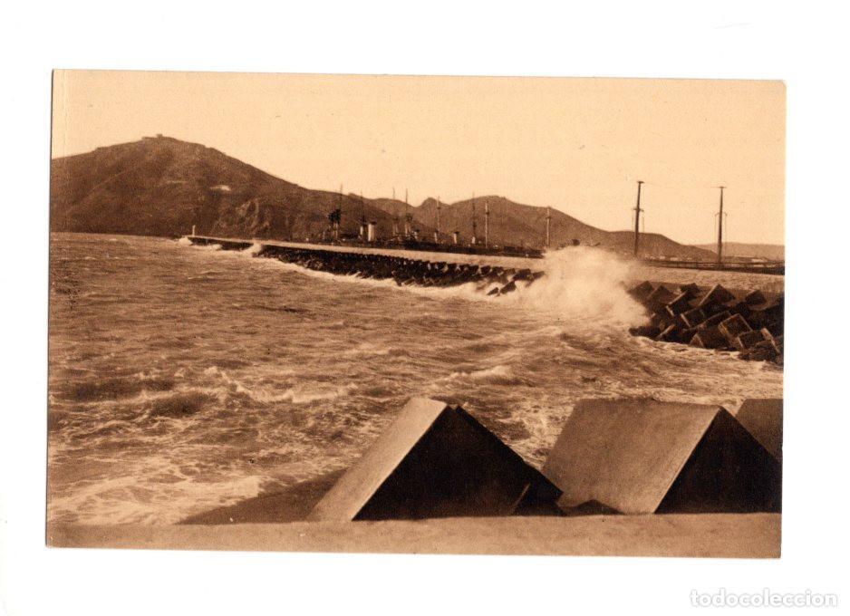 Postales: CARTAGENA.- DIQUE DE LA CURRA. TEMPORAL.