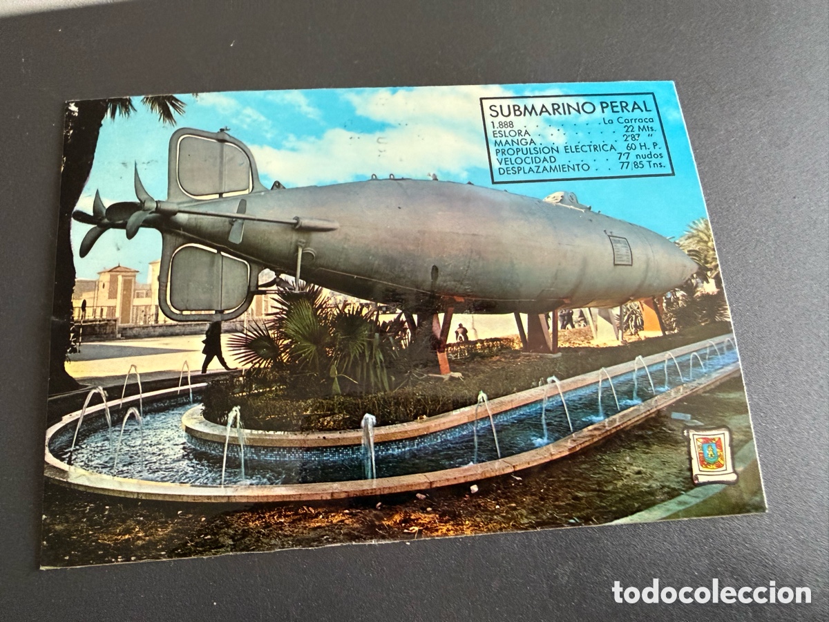 Postales: Postal. CARTAGENA. Submarino PERAL