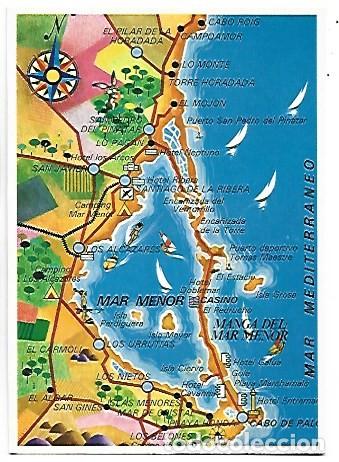 Postales: MAPA / MAP.- MAR MENOR - MURCIA - Foto 1