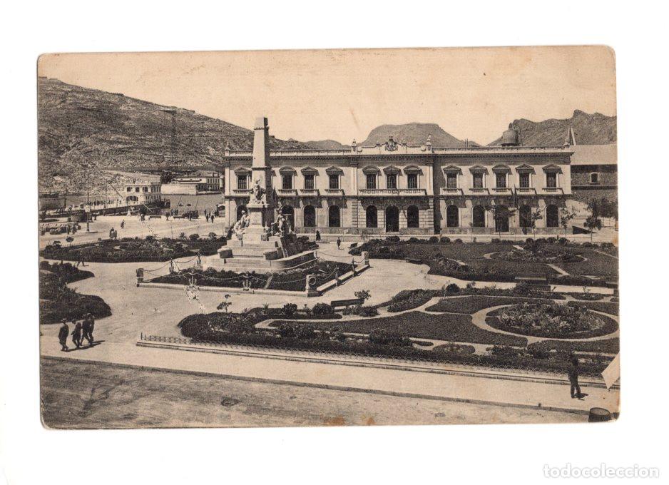 Postales: CARTAGENA.- OBRAS DEL PUERTO. PLAZA DE LOS H&Eacute;ROES DE CAVITE.