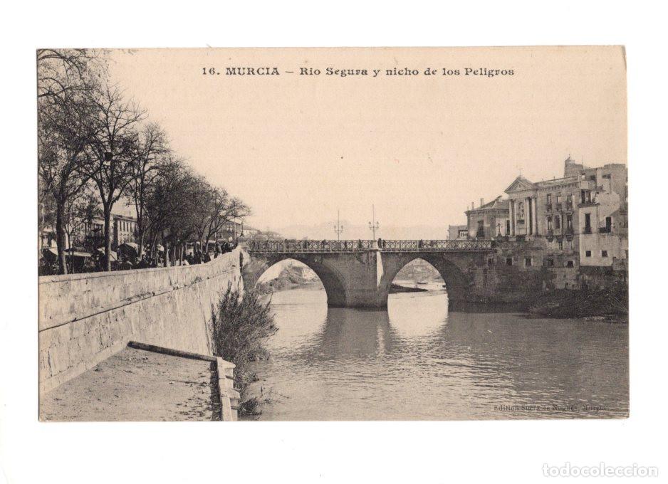 Postales: MURCIA.- RIO SEGURA Y NICHO DE LOS PELIGROS.