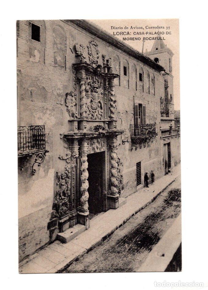 Postales: LORCA.- CASA-PALACIO DE MORENO ROCAFULL.