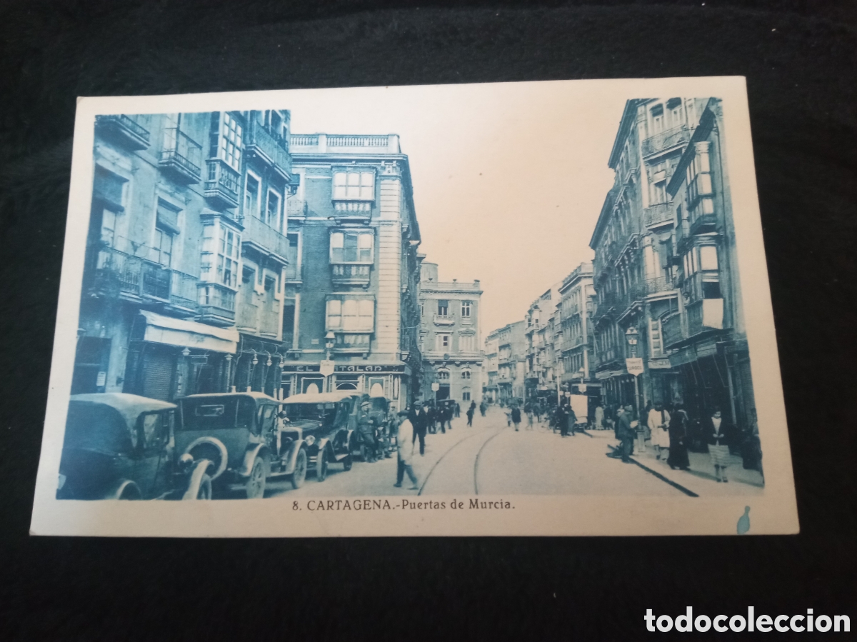 Postales: Antigua postal fotogr&aacute;fica, Cartagena, Puerta de Murcia