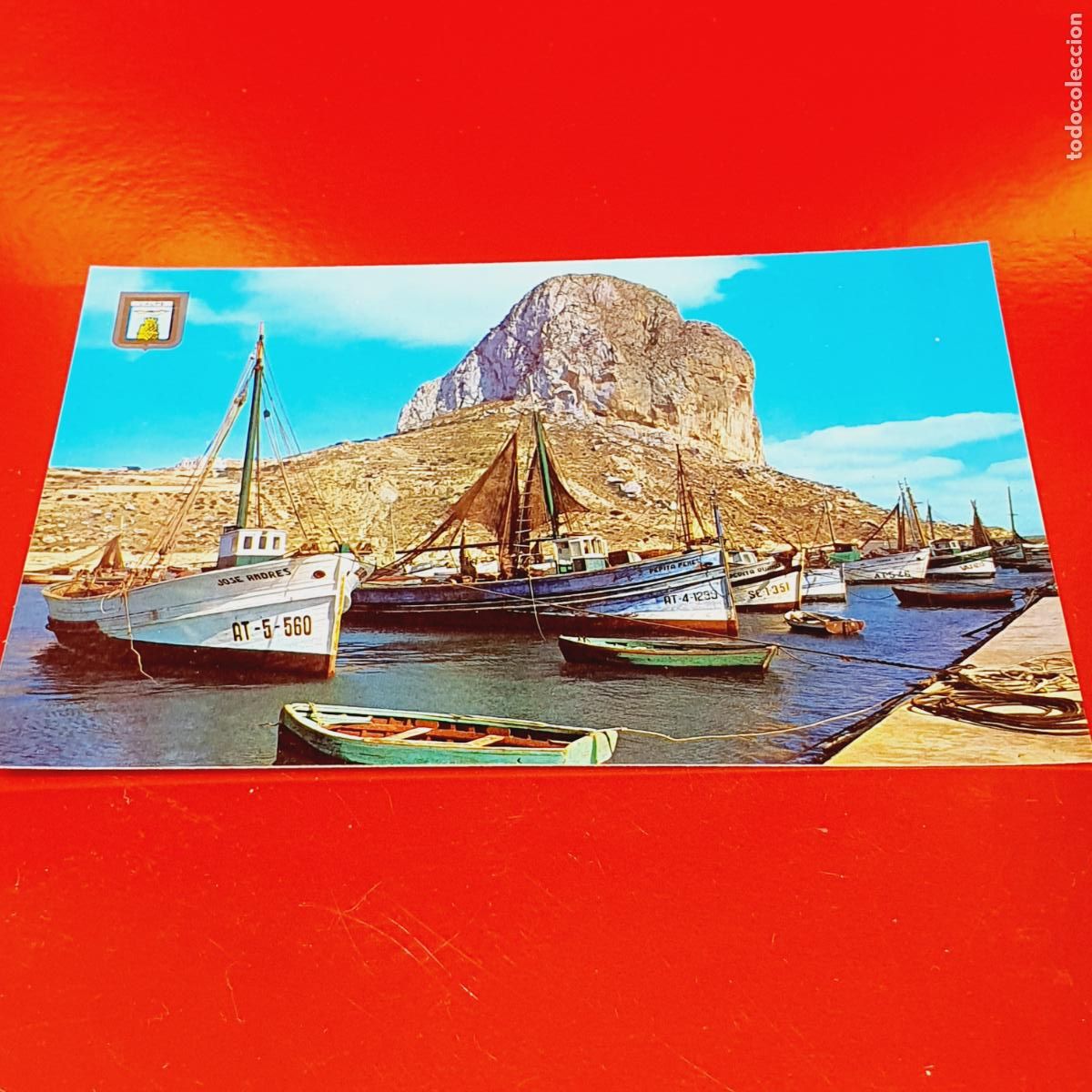 Postales: POSTAL-CALPE-ALICANTE-PE&Ntilde;ON DE IFACH Y PUERTO-1963-IMPOLUTA-VER FOTOGRAF&Iacute;AS.