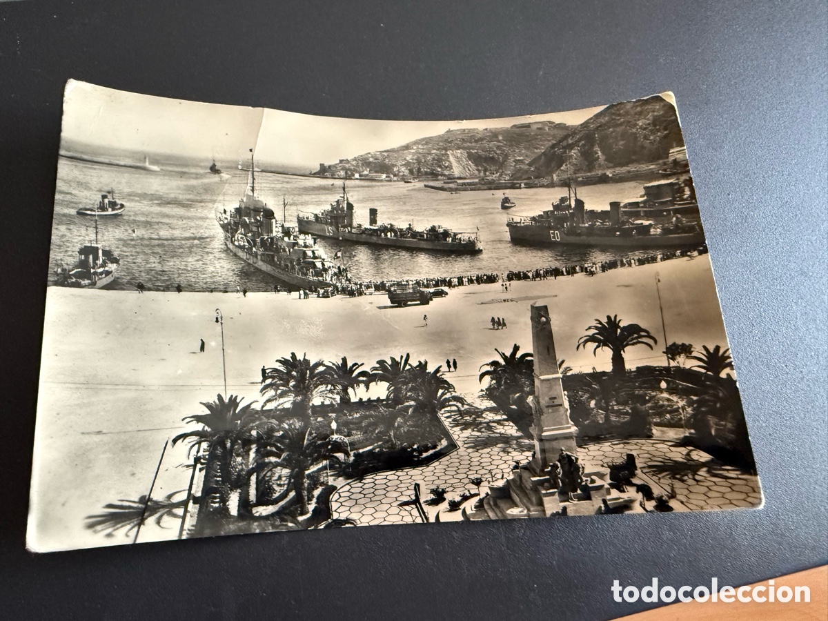 Postales: Postal. CARTAGENA. H&eacute;roes de Cavite y salida de la Escuadra