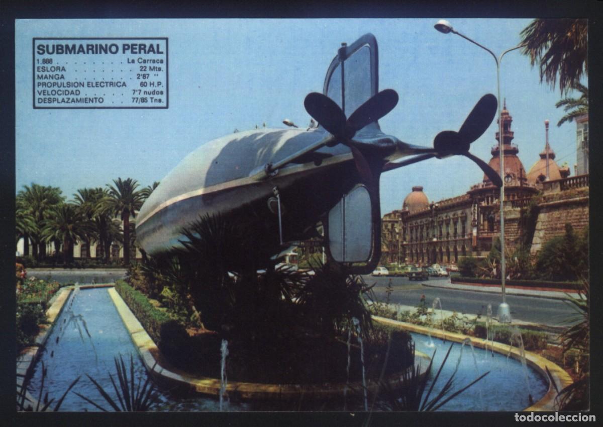 Postales: MU-1047- MURCIA. CARTAGENA. SUBMARINO ISAAC PERAL.
