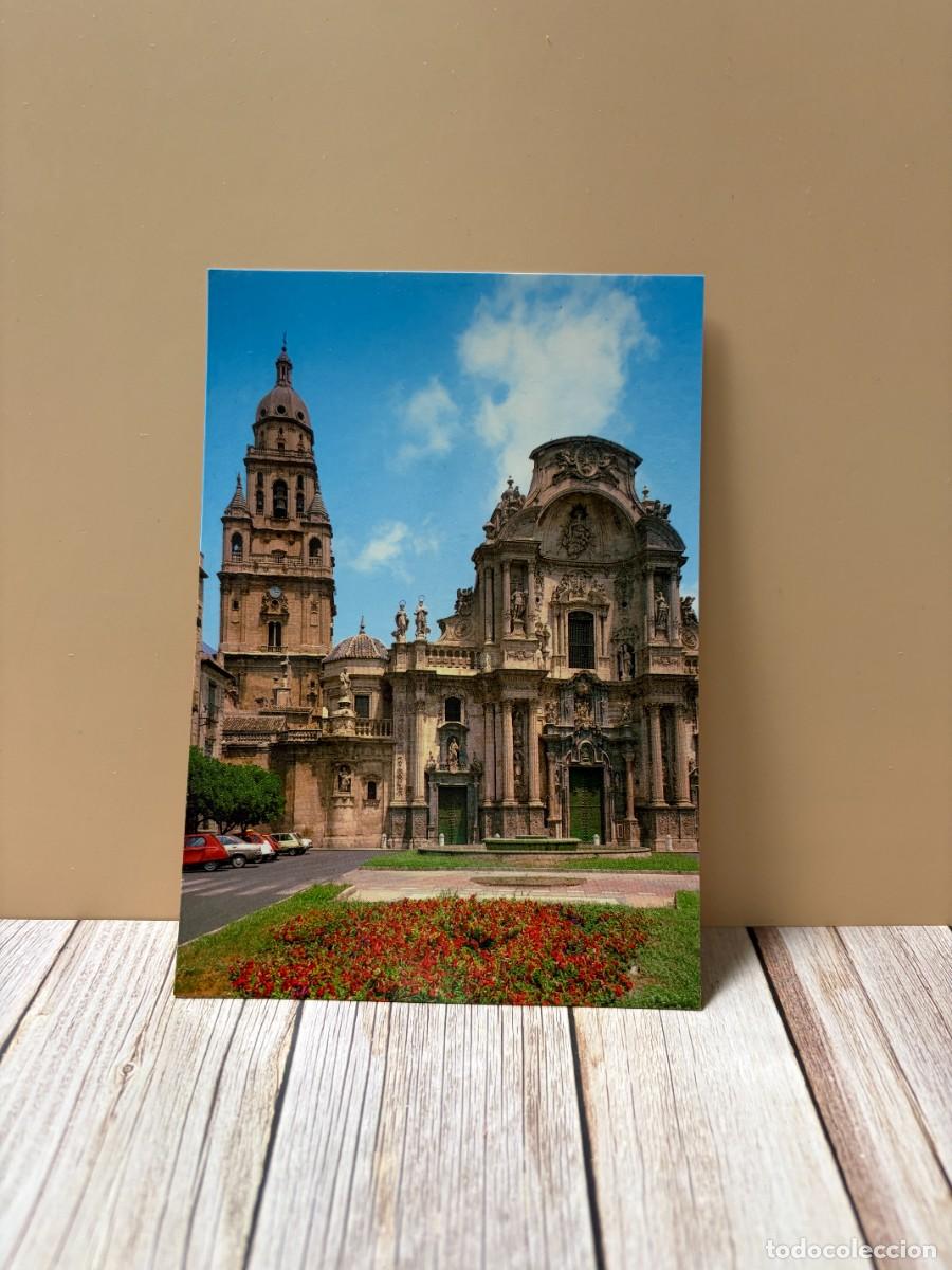 Postales: TARJETA POSTAL. MURCIA. 142.- FACHADA DE LA CATEDRAL. EDICIONES ARRIBAS
