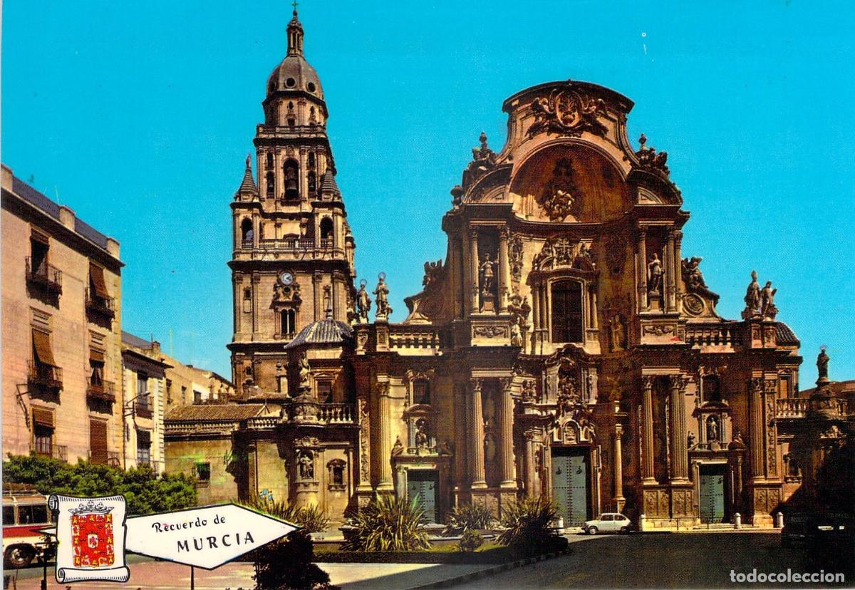 Postales: Postal de la Fachada Principal de la Catedral de Murcia
