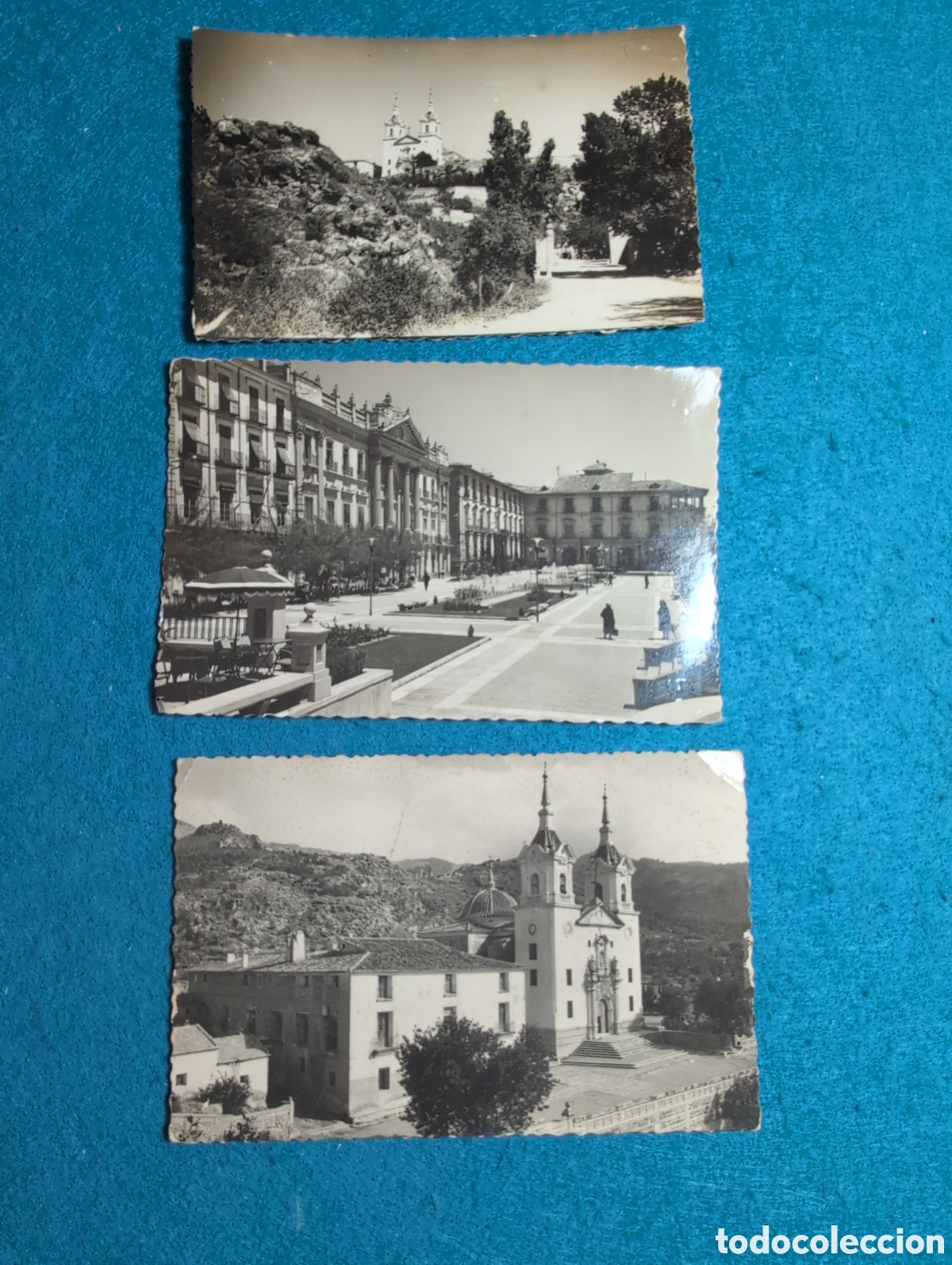 Postales: Murcia santuario de Fuensanta y glorieta de Espa&ntilde;a