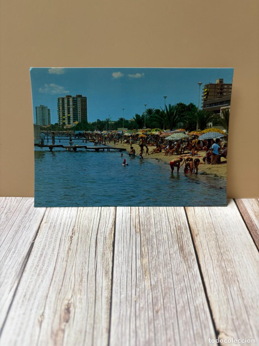 Postales: TARJETA POSTAL. MURCIA. 18.- SANTIAGO DE LA RIBERA. PLAYA. EDICIONES ARRIBAS