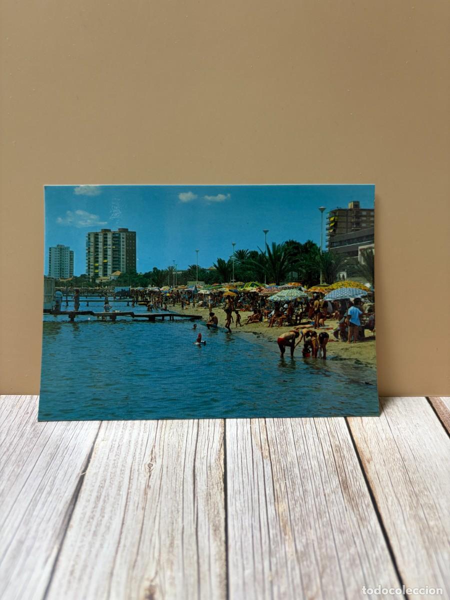 Postales: TARJETA POSTAL. MURCIA. 18.- SANTIAGO DE LA RIBERA. PLAYA. EDICIONES ARRIBAS