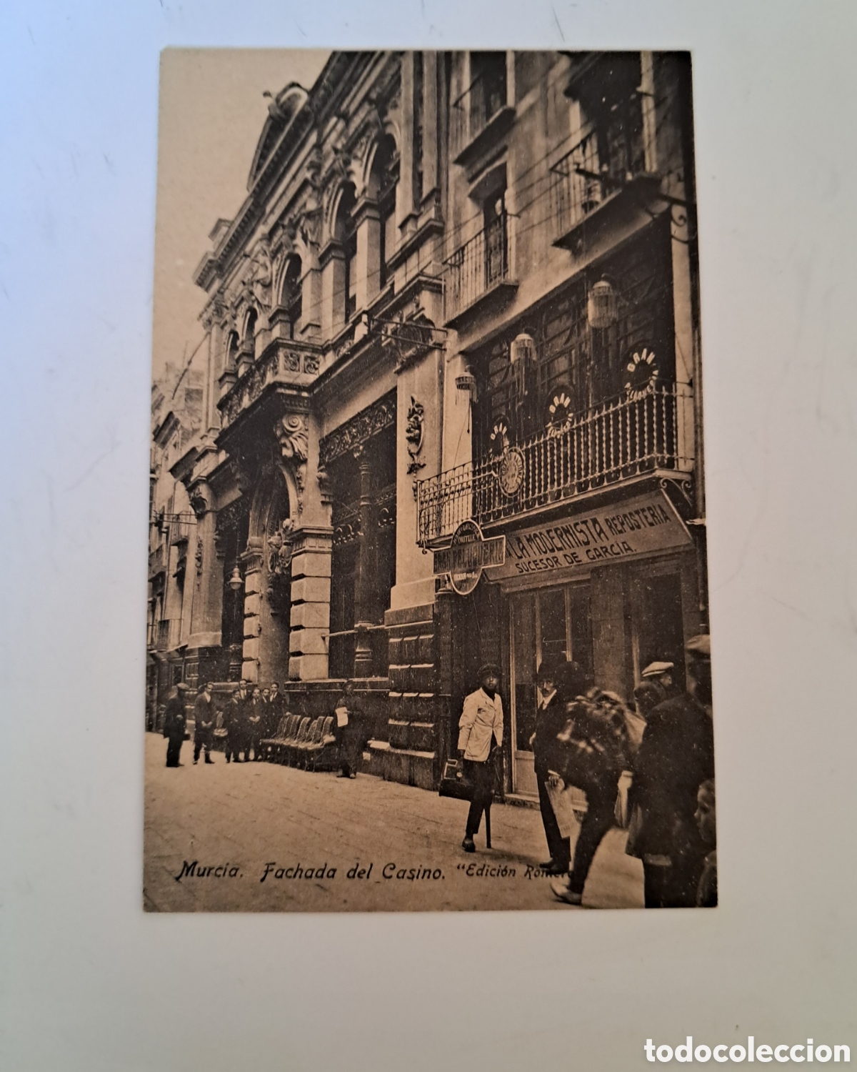 Postales: Postal Murcia-Fachada del Casino