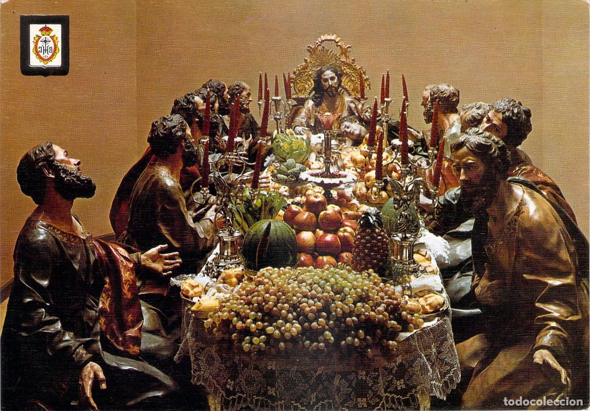 Postales: Postal de Murcia, Escultura La Cena de Salzillo, Museo Salzillo