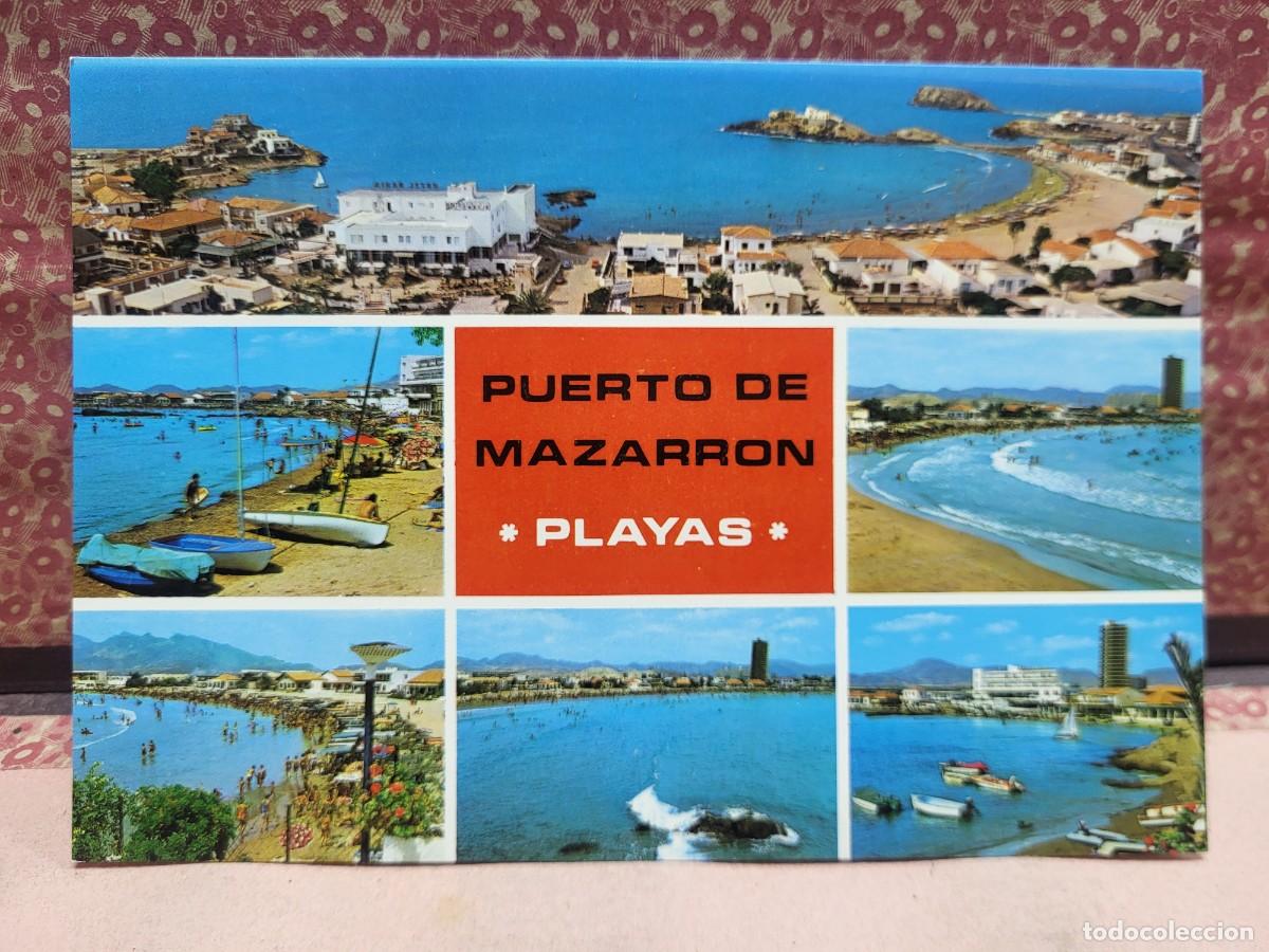 Postales: ANTIGUA POSTAL PLAYAS PUERTO DE MAZARRON MURCIA IBARZ 4024