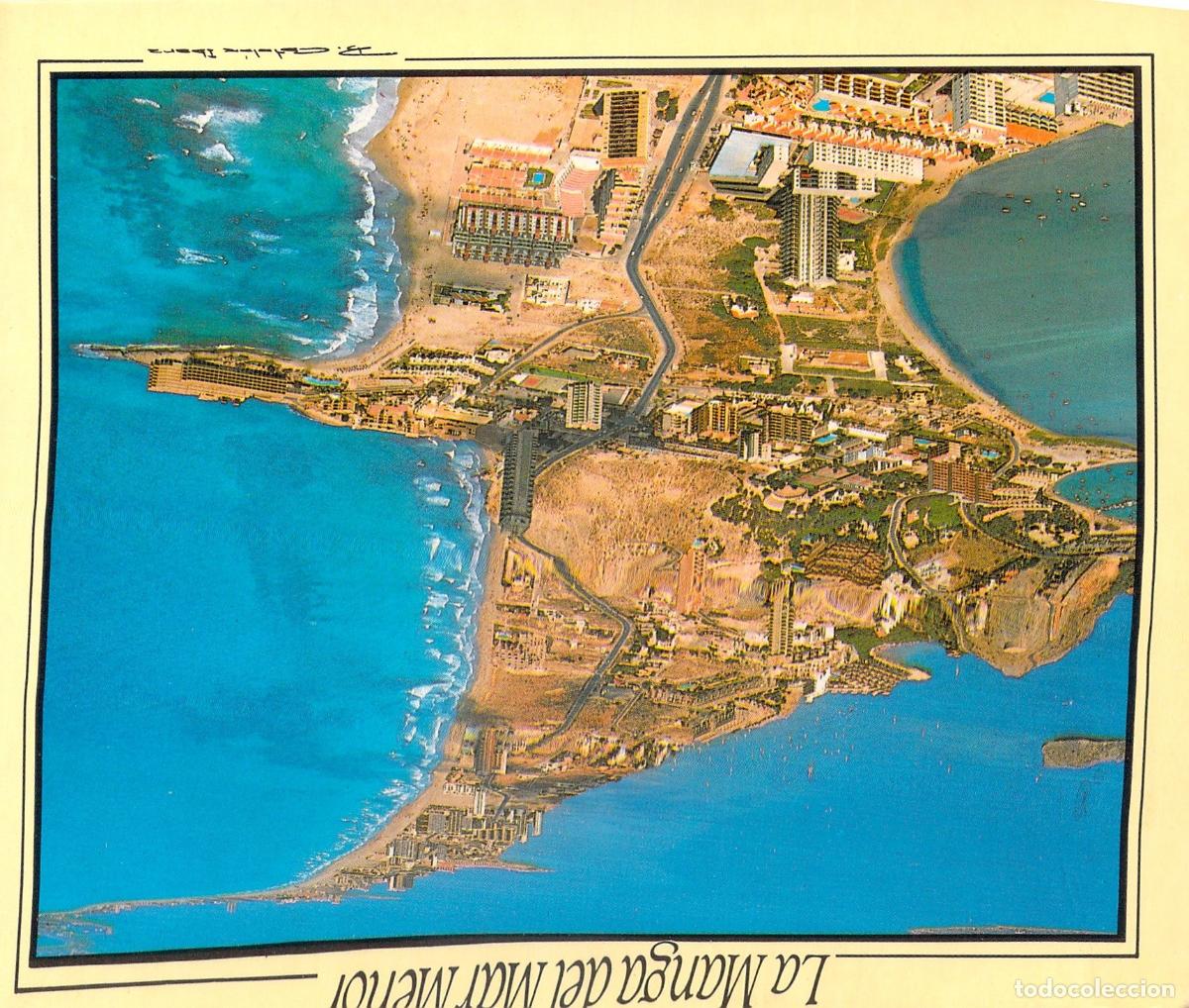 Postales: Postal de la Vista A&eacute;rea de La Manga del Mar Menor, Murcia