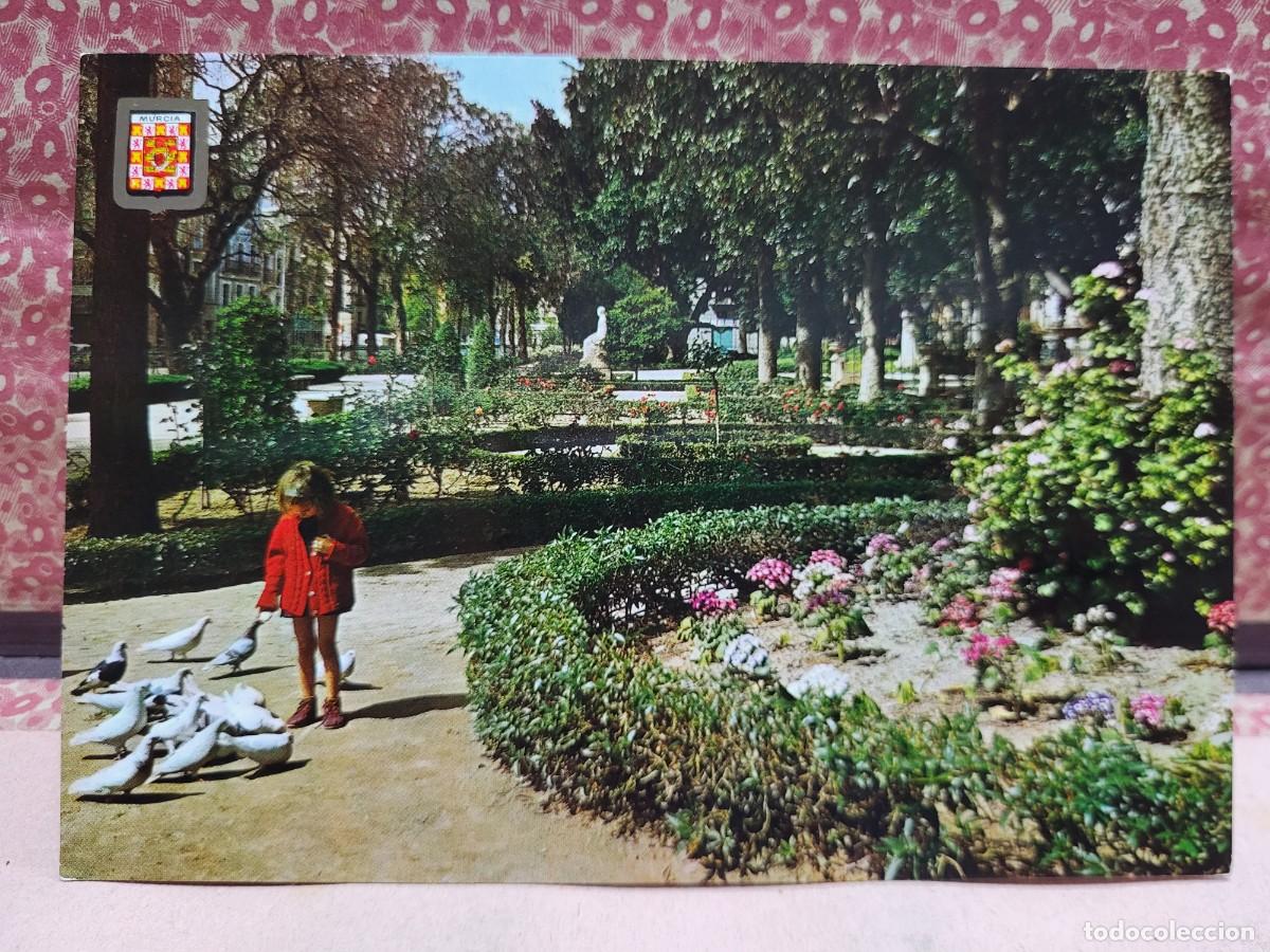 Postales: ANTIGUA POSTAL JARDINES DE FLORIDABLANCA MURCIA SUBIRATS CASANOVAS 86