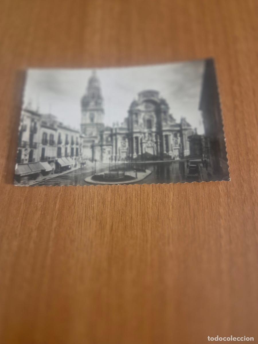 Postales: POSTAL, MURCIA CATEDRAL Y PLAZA DE BELLUGA CIRCULADA.