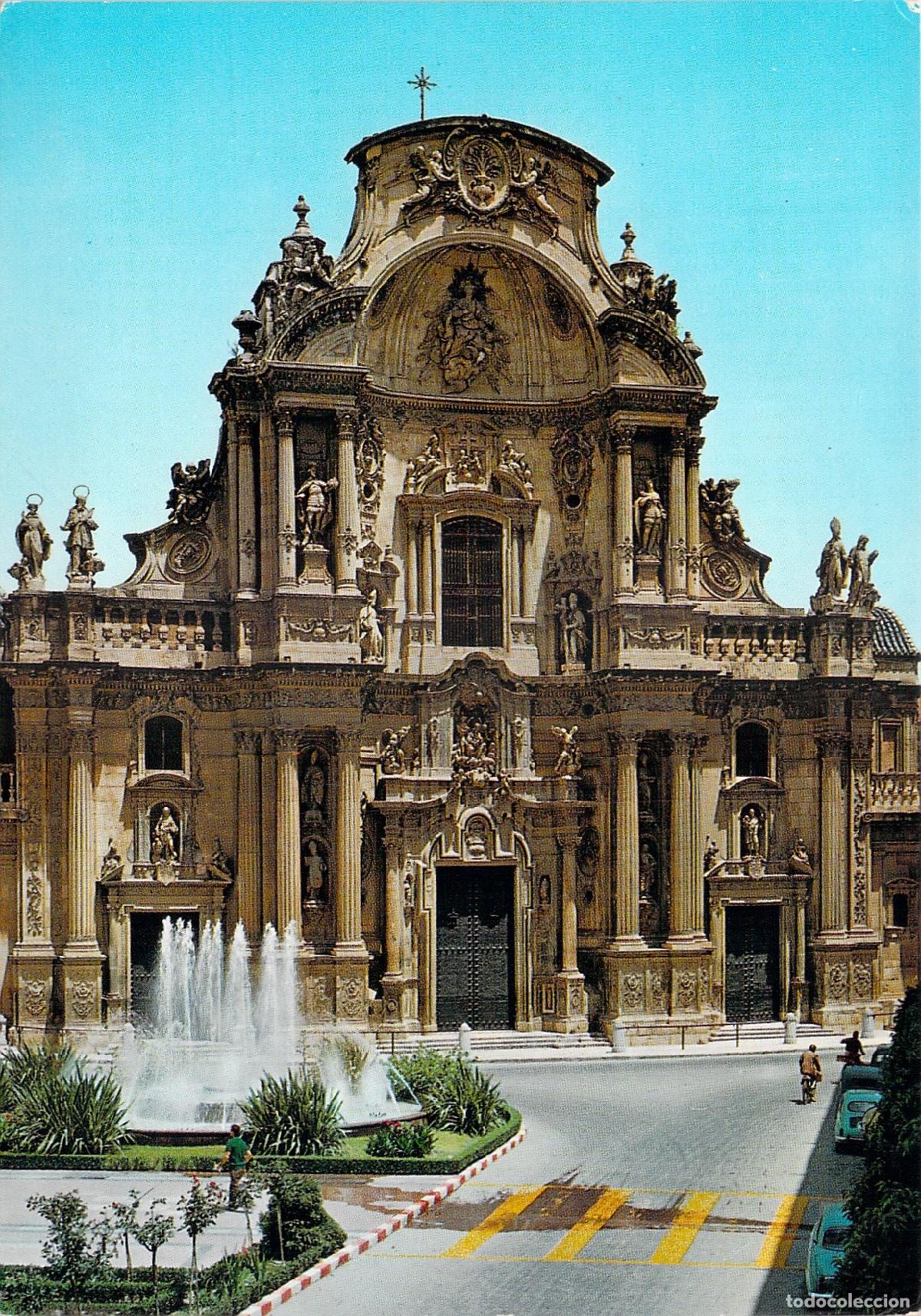 Postales: Postal de la Fachada Principal de la Catedral de Murcia