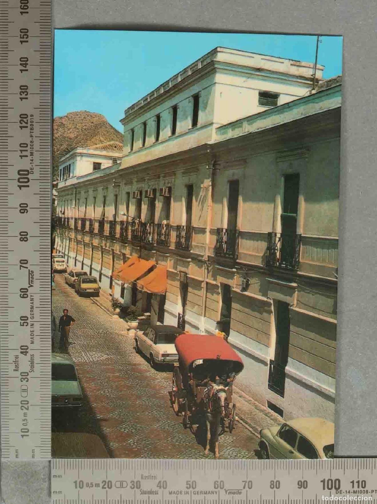 Postales: POSTAL. Fachada y calle principal del Balneario ARCHENA (Murcia