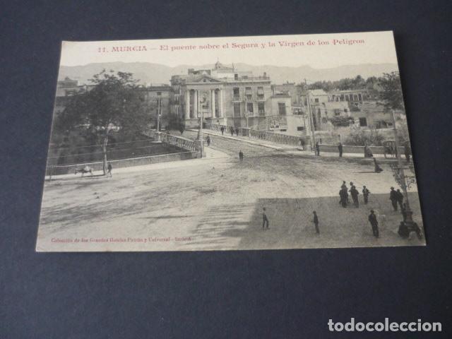 Postales: MURCIA EL PUENTE SOBRE EL SEGURA Y LA VIRGEN DE LOS PELIGROS