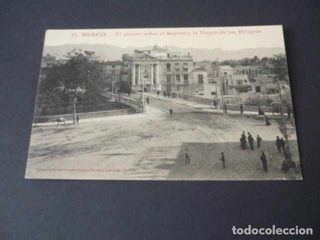Postales: MURCIA EL PUENTE SOBRE EL SEGURA Y LA VIRGEN DE LOS PELIGROS