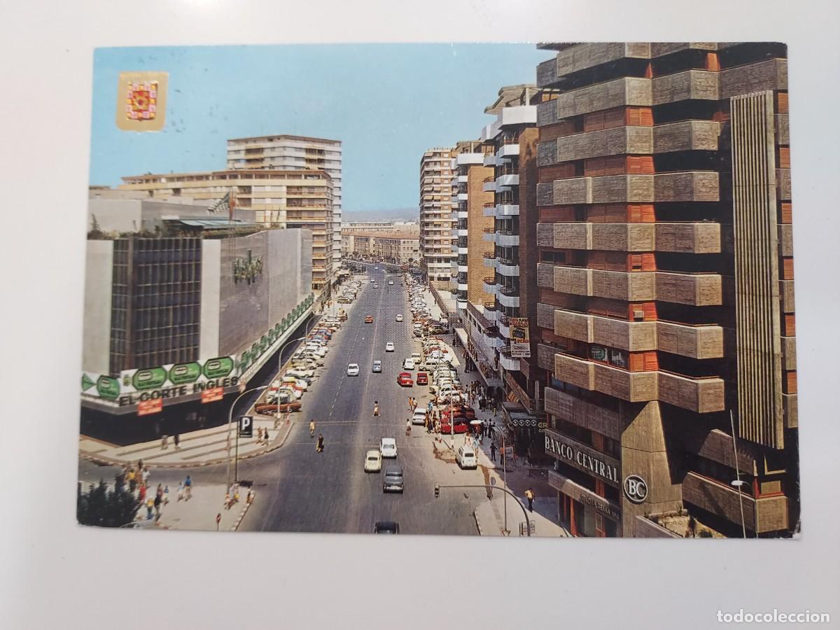 Cartes Postales: POSTAL MURCIA AVENIDA CAMILO ALONSO VEGA EL CORTE INGLES. 1974. CIRCULADA