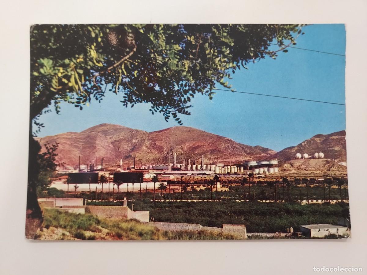 Postales: POSTAL CARTAGENA REFINERIA DE PETROLEOS DE ESCOMBRERAS. 1962. SIN CIRCULAR. PAGAN