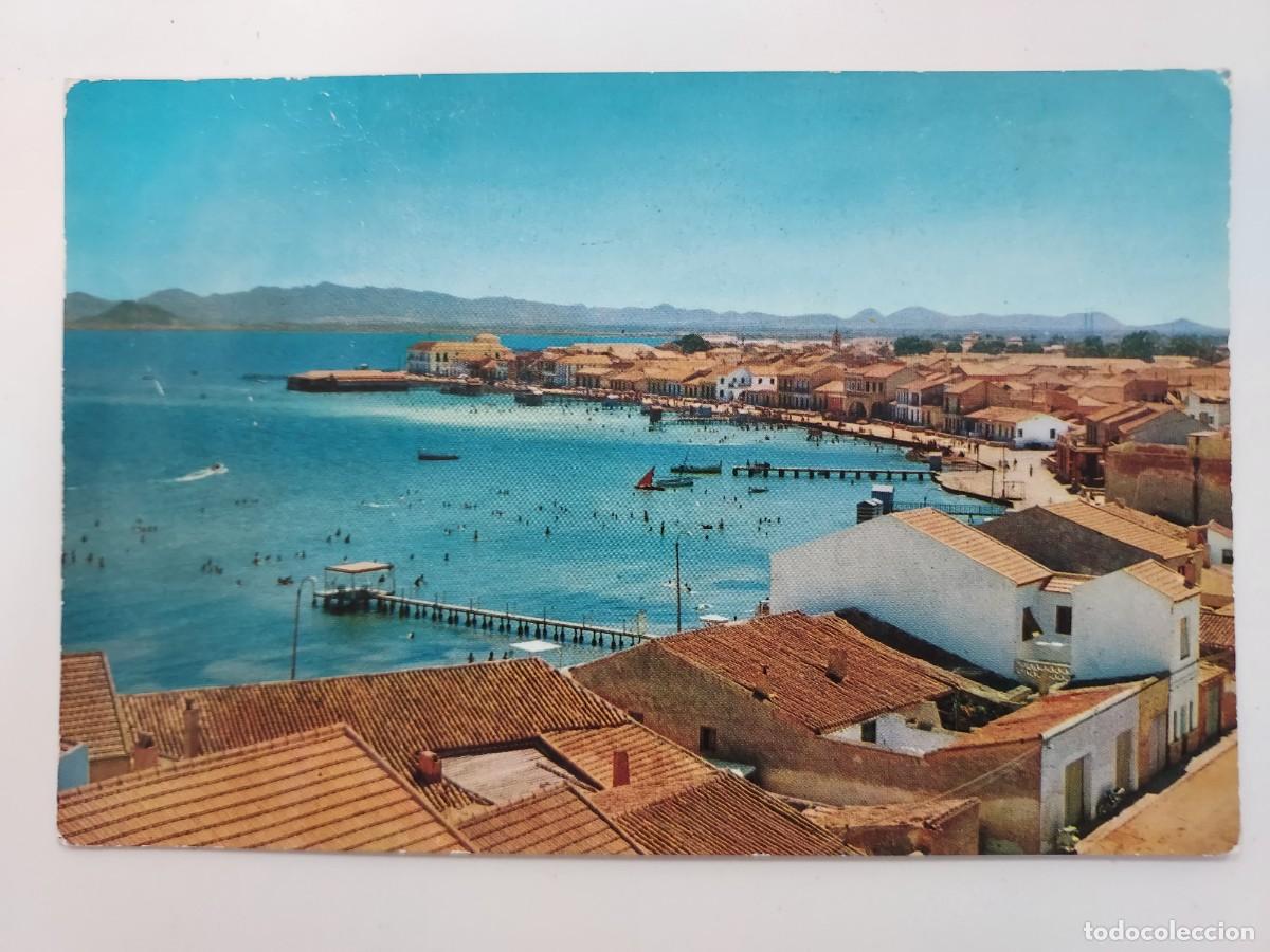 Postales: POSTAL LOS ALCAZARES PANORAMICA DE LA PLAYA DE LEVANTE. CIRCULADA. MURCIA. FOTO SAEZ, ALCARAZ