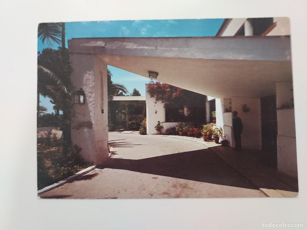 Postales: POSTAL PUERTO LUMBRERAS ALBERGUE NACIONAL DE CARRETERA. 1967. CIRCULADA 3 SELLOS. MURCIA