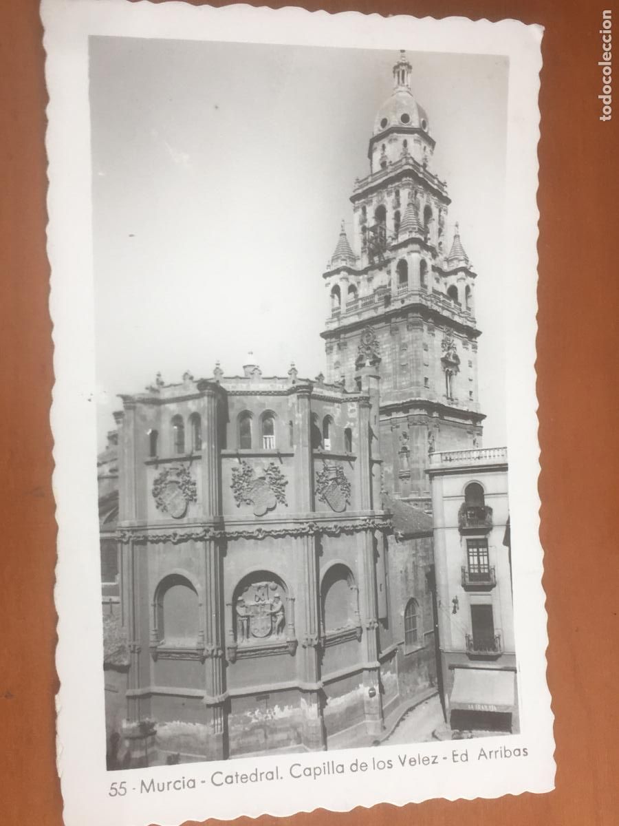 Postcards: murcia catedral capilla de los velez postal fotografica original circulada