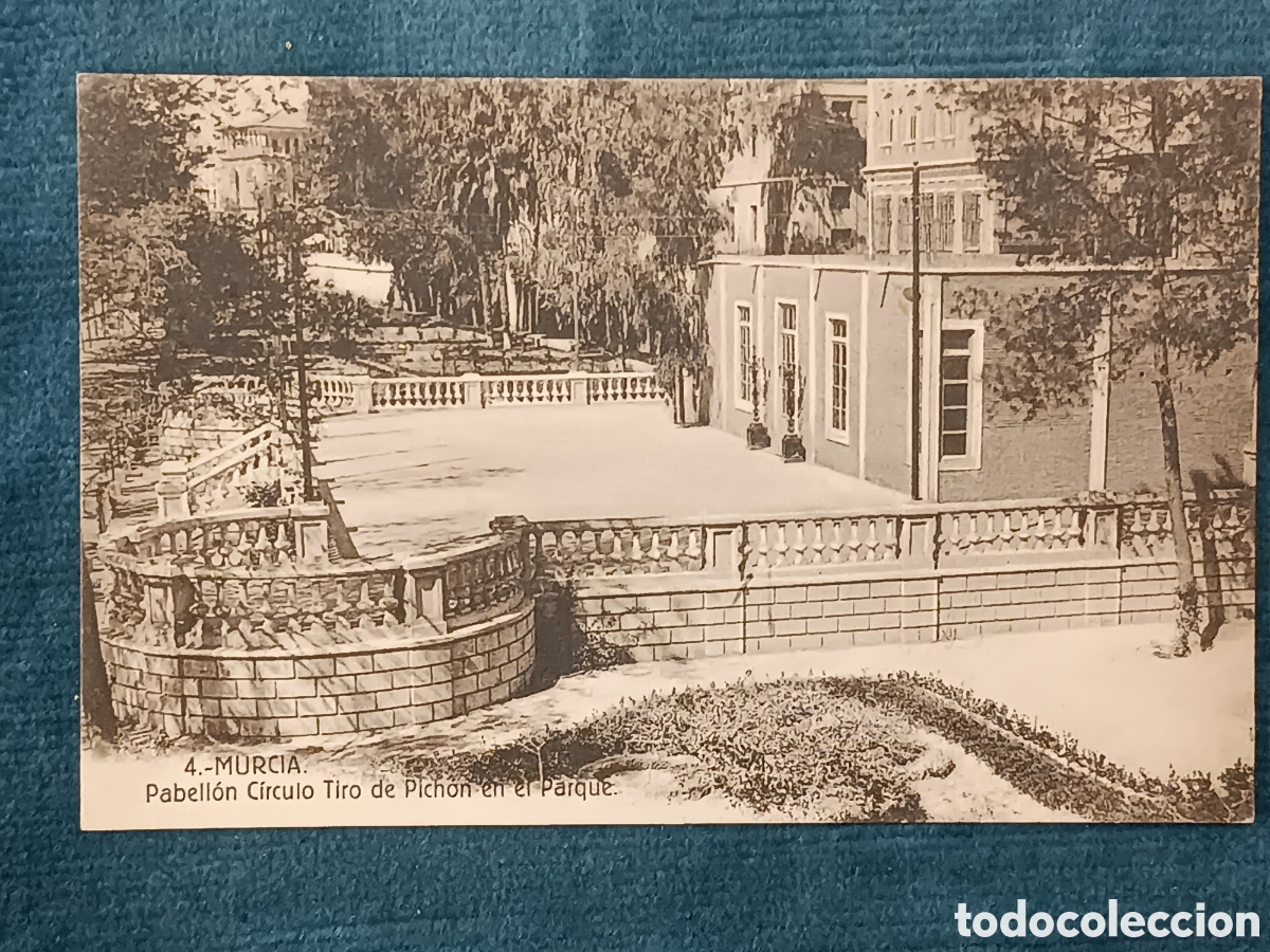 Postales: 4 MURCIA. Pabell&oacute;n C&iacute;rculo Tiro de Pich&oacute;n en el Parque