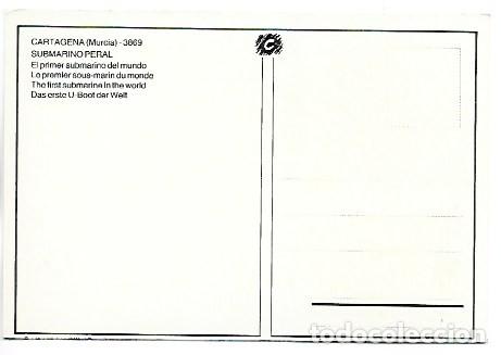 Postales: SUBMARINO PERAL.- CARTAGENA / MURCIA - Foto 2