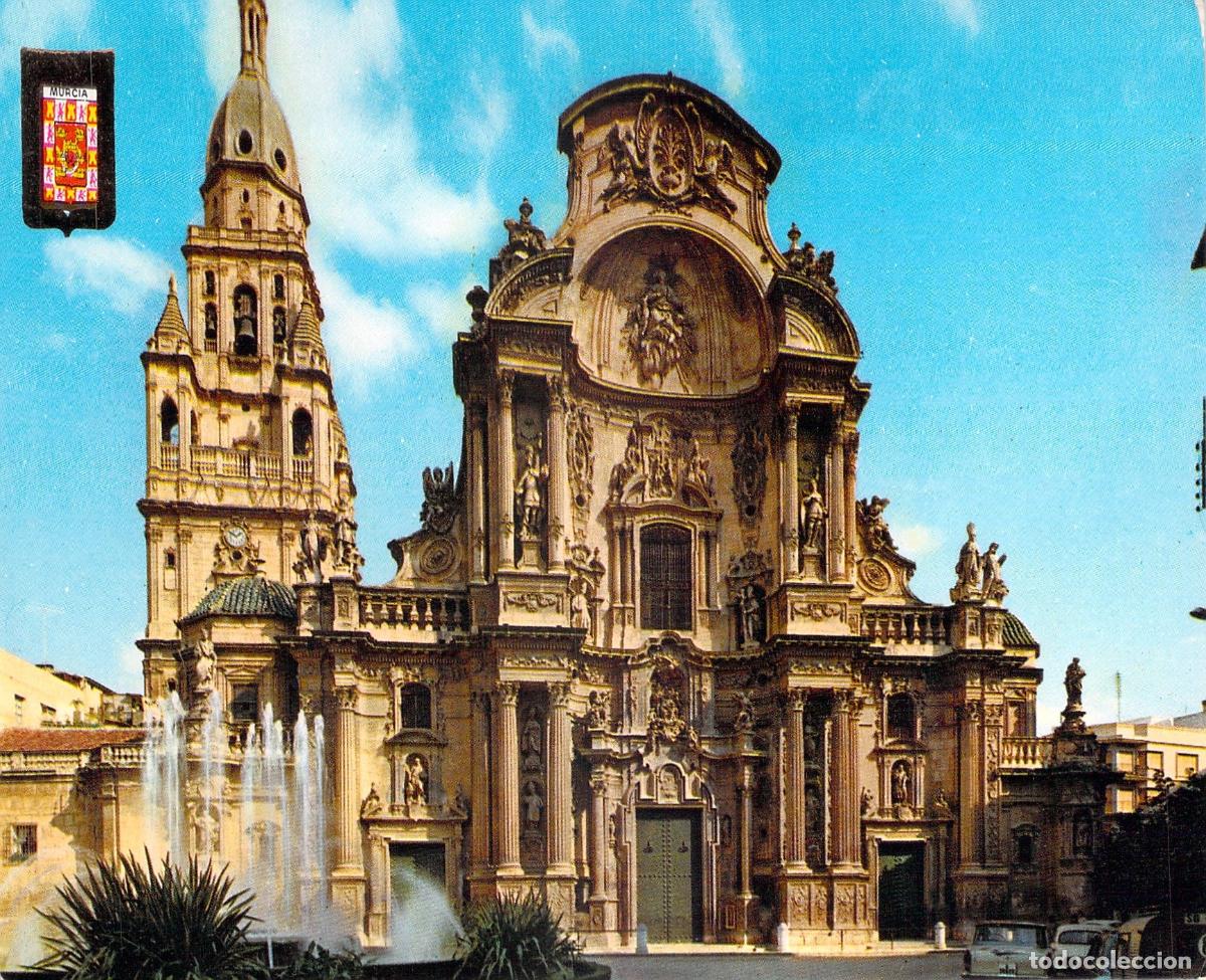 Postales: Postal de la fachada de la Catedral de Murcia