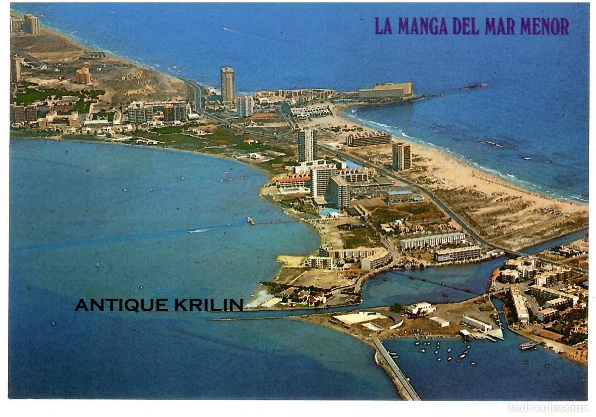 Postales: LA MANGA DEL MAR MENOR N&ordm; 3051 VISTA PARCIAL AEREA / BOYCER / SIN FRANQUEAR