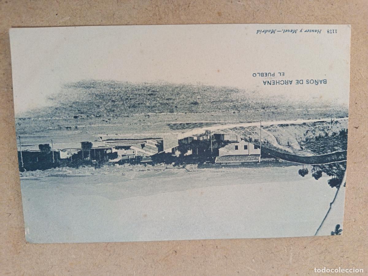 Postales: POSTAL BA&Ntilde;OS DE ARCHENA. EL PUEBLO. HAUSER Y MENET. N&ordm; 1178. DORSO SIN DIVIDIR.