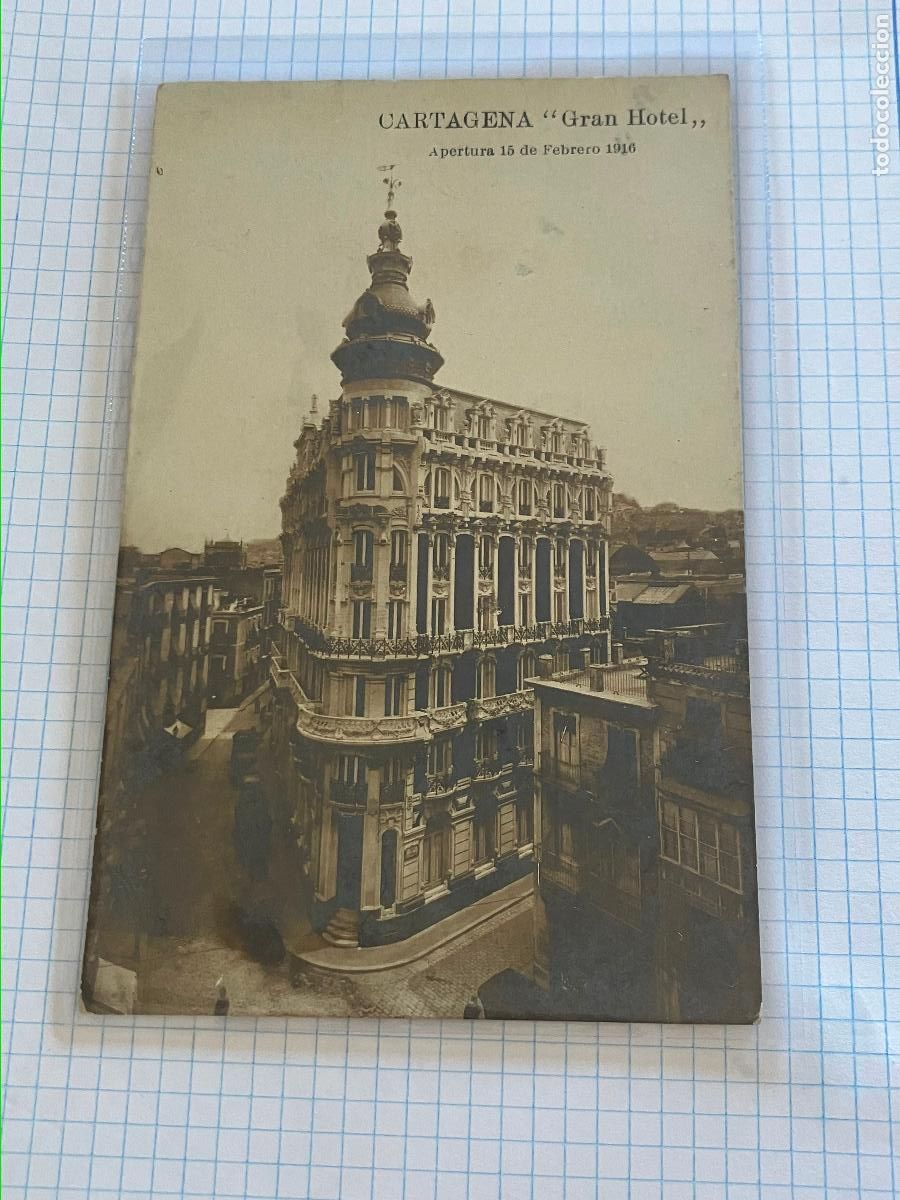 Postales: Cartagena - Postal Gran Hotel Apertura 15 febrero 1916 - La Industrial