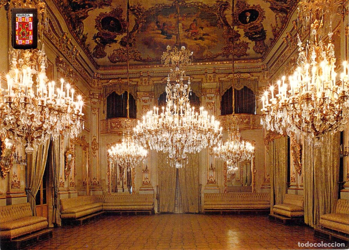 Postales: Postal del Real Casino de Murcia, Sal&oacute;n de Baile
